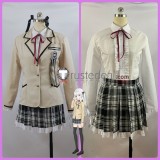 Bishoujo Mangekyou Kagarino Kirie School Uniform Apricot Cosplay Costume