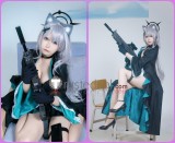 Blue Archive Shiroko Terror Black Formal Dress Cosplay Costume