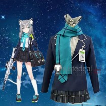 Blue Archive Countermeasures Committee Sunaookami Shiroko Uniform Dark Blue Cosplay Costume