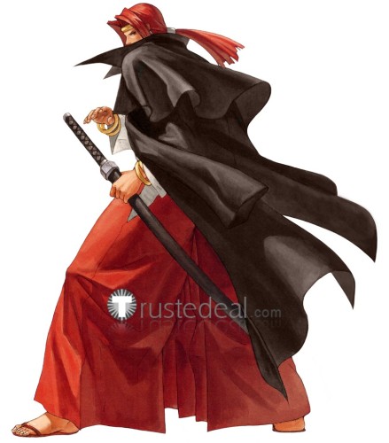 The Last Blade Moriya Minakata Brown Red Cosplay Costume