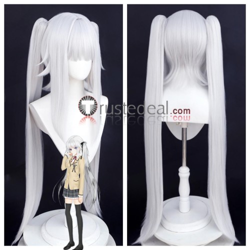 Bishoujo Mangekyou Renge Kagarino Kirie Black Silver White Cosplay Wigs