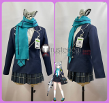 Blue Archive Countermeasures Committee Sunaookami Shiroko Uniform Dark Blue Cosplay Costume