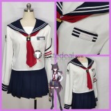 Blue Archive FOX Platoon Shichido Yukino Sailor Set Blue Cosplay Costume