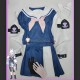 Blue Archive SRT RABBIT Team Tsukiyuki Miyako Sailor Set Blue Cosplay Costume