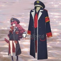 Blue Archive Pandemonium Society Natsume Iroha Military Uniform Dark Blue Cosplay Costume