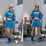 Blue Archive SRT RABBIT Team Kazekura Moe Blue Set Cosplay Costume