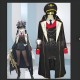 Blue Archive Pandemonium Society President Hanuma Makoto Formula Military Uniform Black Cosplay Costume