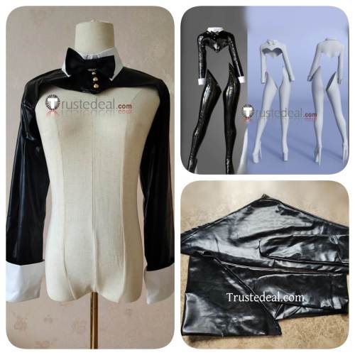 Commission BUNNY SUIT PLANNING Sophia F Shirring Black White Bunny Suit Cosplay Costume