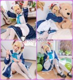 Blue Archive Game Development Department Tendou Alice Saiba Midori Saiba Momoi Maid Dark Blue Cosplay Costumes