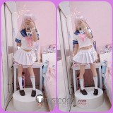 Blue Archive Supplementary Lessons Department Urawa Hanako Sailor Set White Cosplay Costume