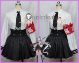 Blue Archive Disciplinary Committee Shiromi Iori Uniform Black White Cosplay Costume