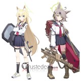 Blue Archive FOX Platoon Kurumi Otogi Sailor Set Blue Cosplay Costumes