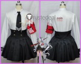Blue Archive Disciplinary Committee Shiromi Iori Uniform Black White Cosplay Costume