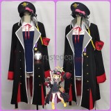 Blue Archive Pandemonium Society Ibuki Tanga Military Uniform Black Cosplay Costume