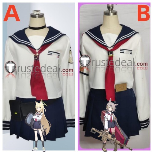 Blue Archive FOX Platoon Kurumi Otogi Sailor Set Blue Cosplay Costumes