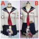 Blue Archive FOX Platoon Kurumi Otogi Sailor Set Blue Cosplay Costumes