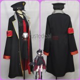 Blue Archive Pandemonium Society Motomiya Chiaki Military Uniform Black Cosplay Costume