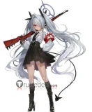 Blue Archive Disciplinary Committee Shiromi Iori Uniform Black White Cosplay Costume