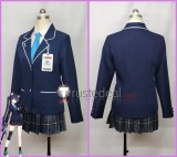 Blue Archive Countermeasures Committee Kuromi Serika Uniform Dark Blue Cosplay Costume