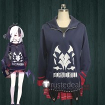 Blue Archive Handyman 68 Onikata Kayoko Daily Outfit Hoodie Blue Black Cosplay Costume