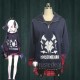 Blue Archive Handyman 68 Onikata Kayoko Daily Outfit Hoodie Blue Black Cosplay Costume