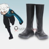 World Trigger Yuma Kuga Chika Amatori Hyuse Black Cosplay Shoes Boots