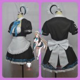 Blue Archive C&C Ichinose Asuna Kakudate Karin Maid Blue Black Cosplay Costumes