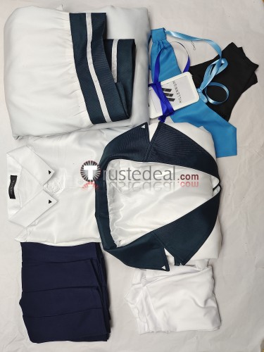 Blue Archive Seminar Kurosaki Koyuki Ushio Noa White Set Cosplay Costumes