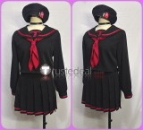 Blue Archive Justice Realization Committee Nakamasa Ichika Sailor Set Black Cosplay Costumes