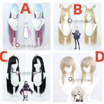 Blue Archive Arona Ogata Kanna Nakamasa Ichika Asagiri Suou Blue Golden Black Blonde Cosplay Wigs