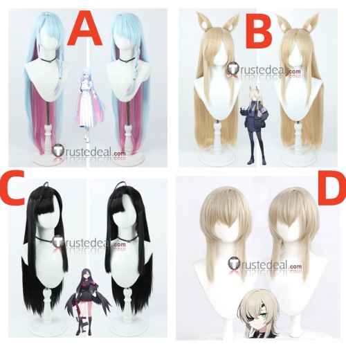 Blue Archive Arona Ogata Kanna Nakamasa Ichika Asagiri Suou Blue Golden Black Blonde Cosplay Wigs