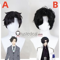 Blue Archive Sensei Black Styled Lace Front Cosplay Wigs