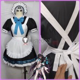 Blue Archive C&C Ichinose Asuna Kakudate Karin Maid Blue Black Cosplay Costumes