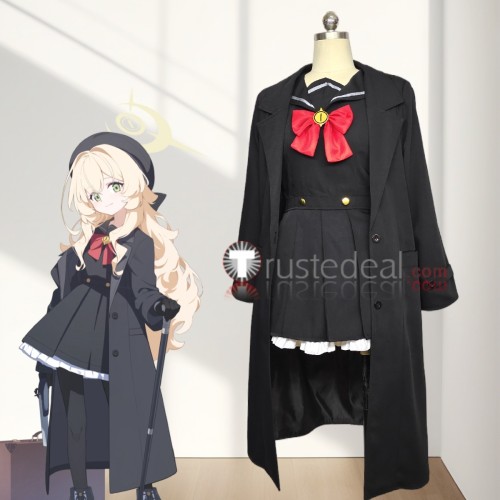 Blue Archive Smiling Professor Uniform Black Cosplay Costume