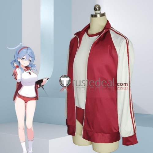 Blue Archive Amau Ako Sports Set Red Cosplay Costume