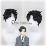 Blue Archive Sensei Black Styled Lace Front Cosplay Wigs