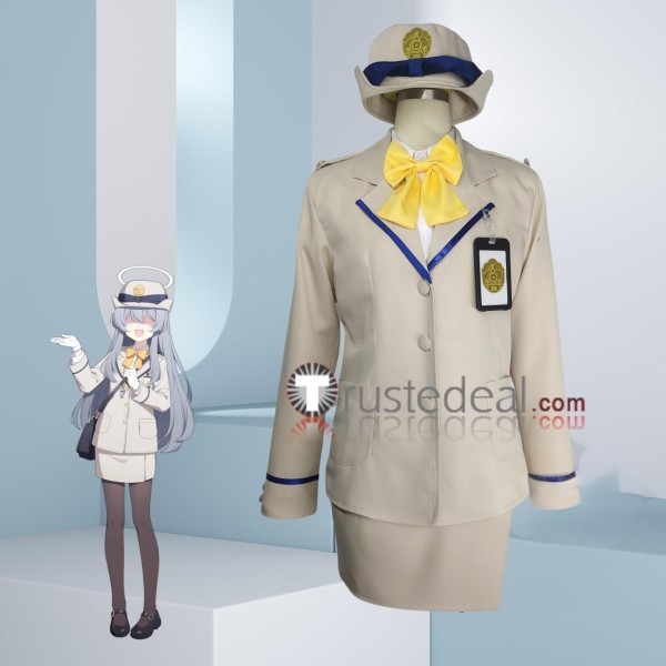 Blue Archive Highlander Railroad Academy Attendant Uniform Cosplay Costume