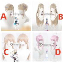Blue Archive Asuma Toki Ajitani Hifumi Shiranui Kaya Golden Purple Cosplay Wigs
