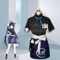 Blue Archive Countermeasures Committee Kuromi Serika Shiba Seki Ramen Work Uniform Cosplay Costume
