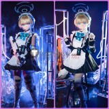 Blue Archive C&C Asuma Toki Maid Black White Cosplay Costumes