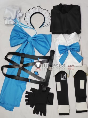 Blue Archive C&C Asuma Toki Maid Black White Cosplay Costumes