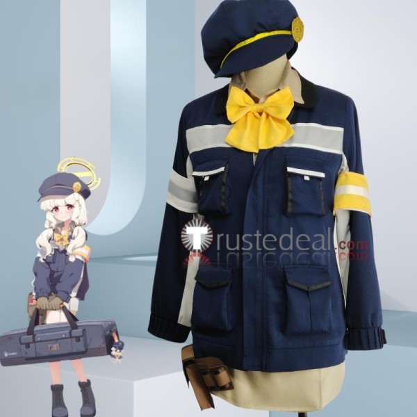 Blue Archive Highlander Railroad Academy Freight Transport Management Department Utsumi Aoba Uniform Cosplay Costume