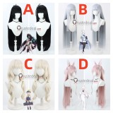 Blue Archive Kakudate Karin Ushio Noa Utsumi Aoba Kiyosumi Akira Black Grey Beige Pink Cosplay Wigs