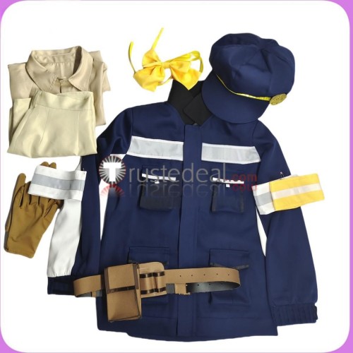 Blue Archive Highlander Railroad Academy Freight Transport Management Department Utsumi Aoba Uniform Cosplay Costume