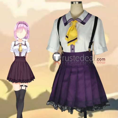 Angelic Chaos RE-BOOT Tanikaze Amane Sailor Uniform Purple Cosplay Costume