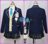 Blue Archive Countermeasures Committee Okusora Ayane Uniform Dark Blue Cosplay Costume