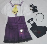 Angelic Chaos RE-BOOT Tanikaze Amane Sailor Uniform Purple Cosplay Costume