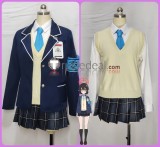 Blue Archive Countermeasures Committee Okusora Ayane Uniform Dark Blue Cosplay Costume