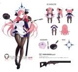 Blue Archive School Lunch Club Aikiyo Fuuka Ushimaki Juri Maid Cosplay Costumes