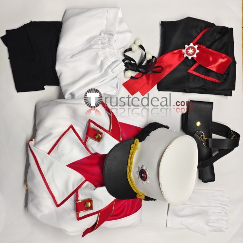 Blue Archive Leader of the Red Winter Office Renkawa Cherino White Cosplay Costume